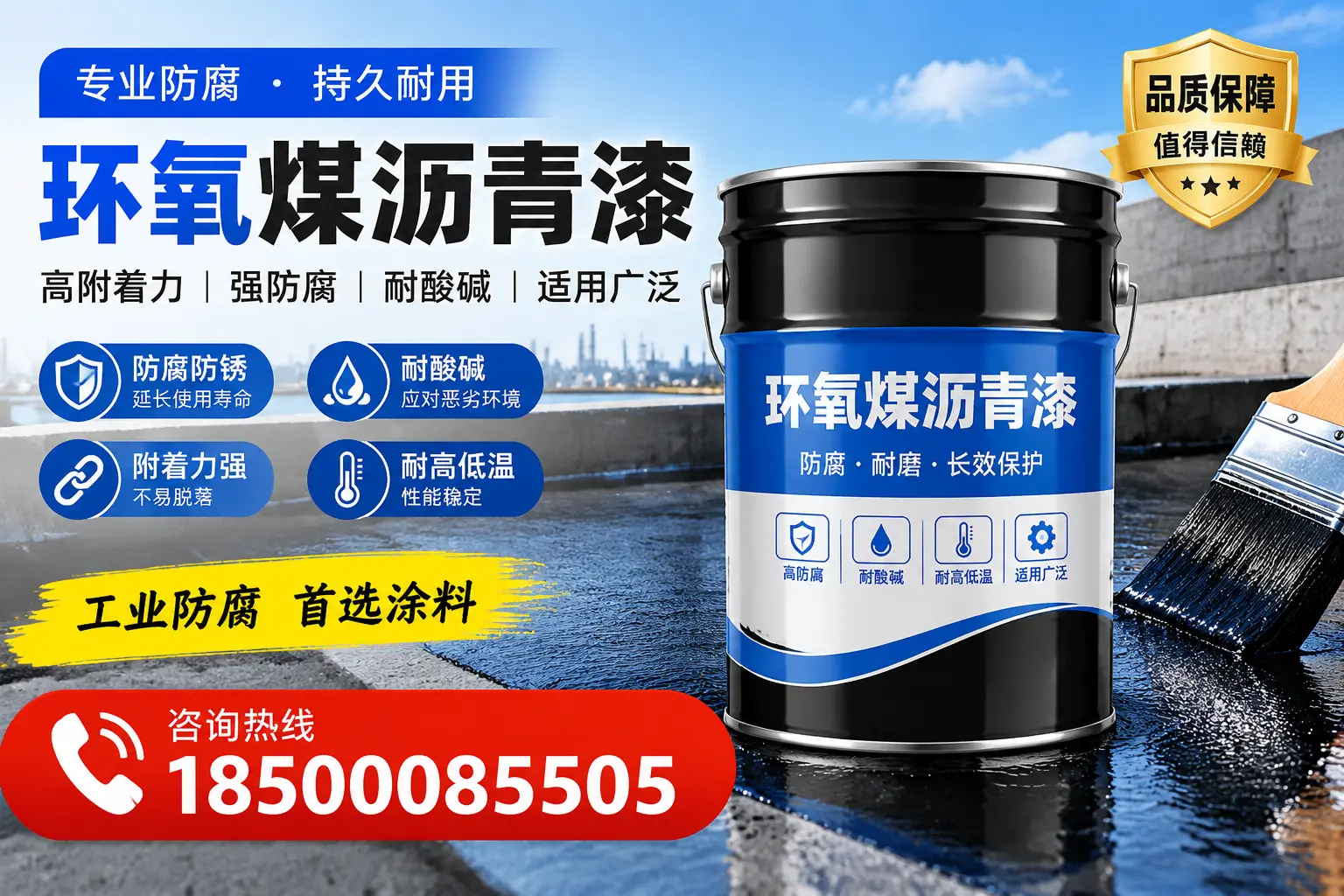 环氧煤沥青漆在不同气候条件下的应用效果，六盘水案例分析